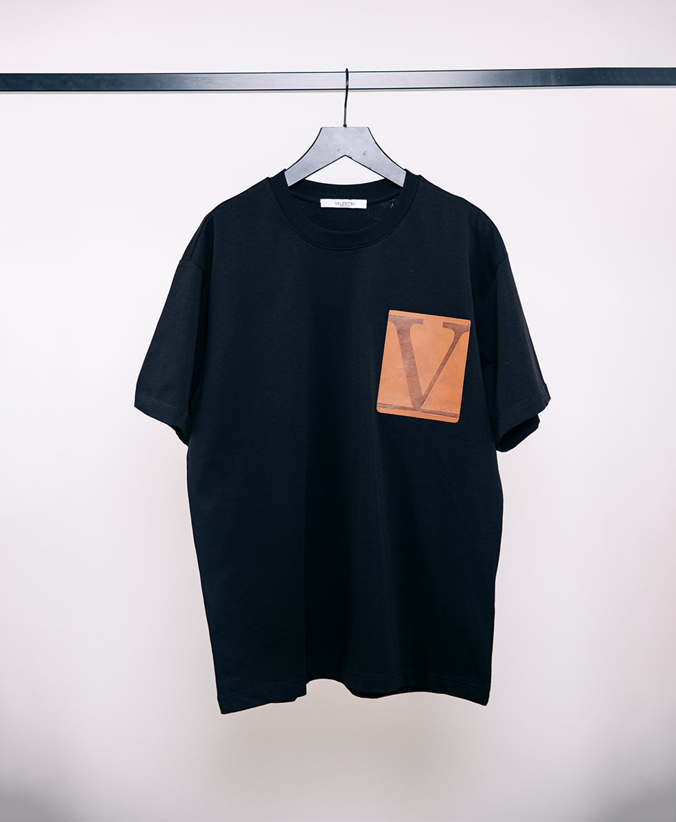 Valentino Printed Men's Tshirt (Black}