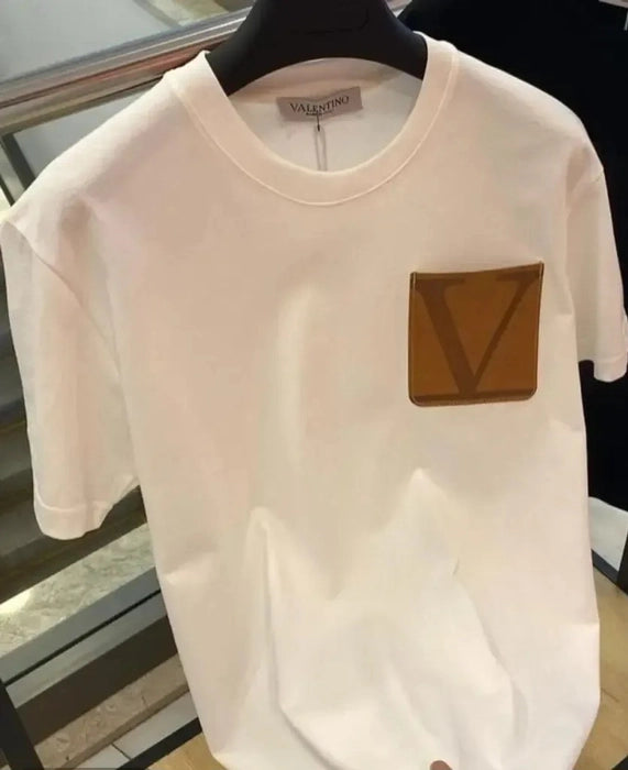 Valentino Printed Men's Tshirt (White,}