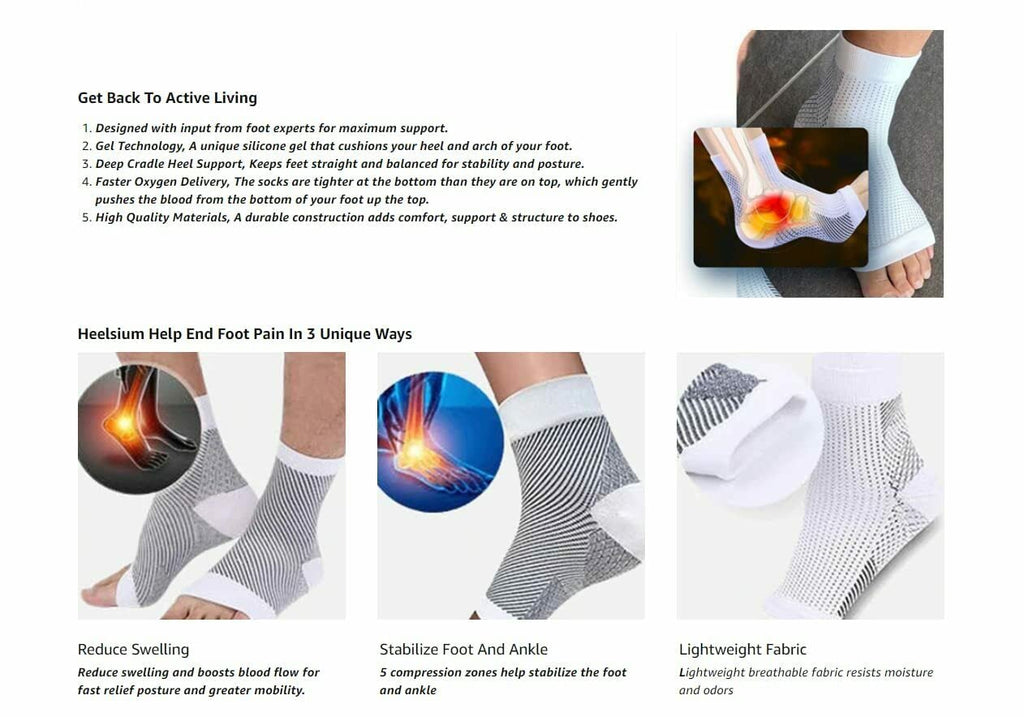 Pain Relief Neuropathy Socks (Pack of 2)