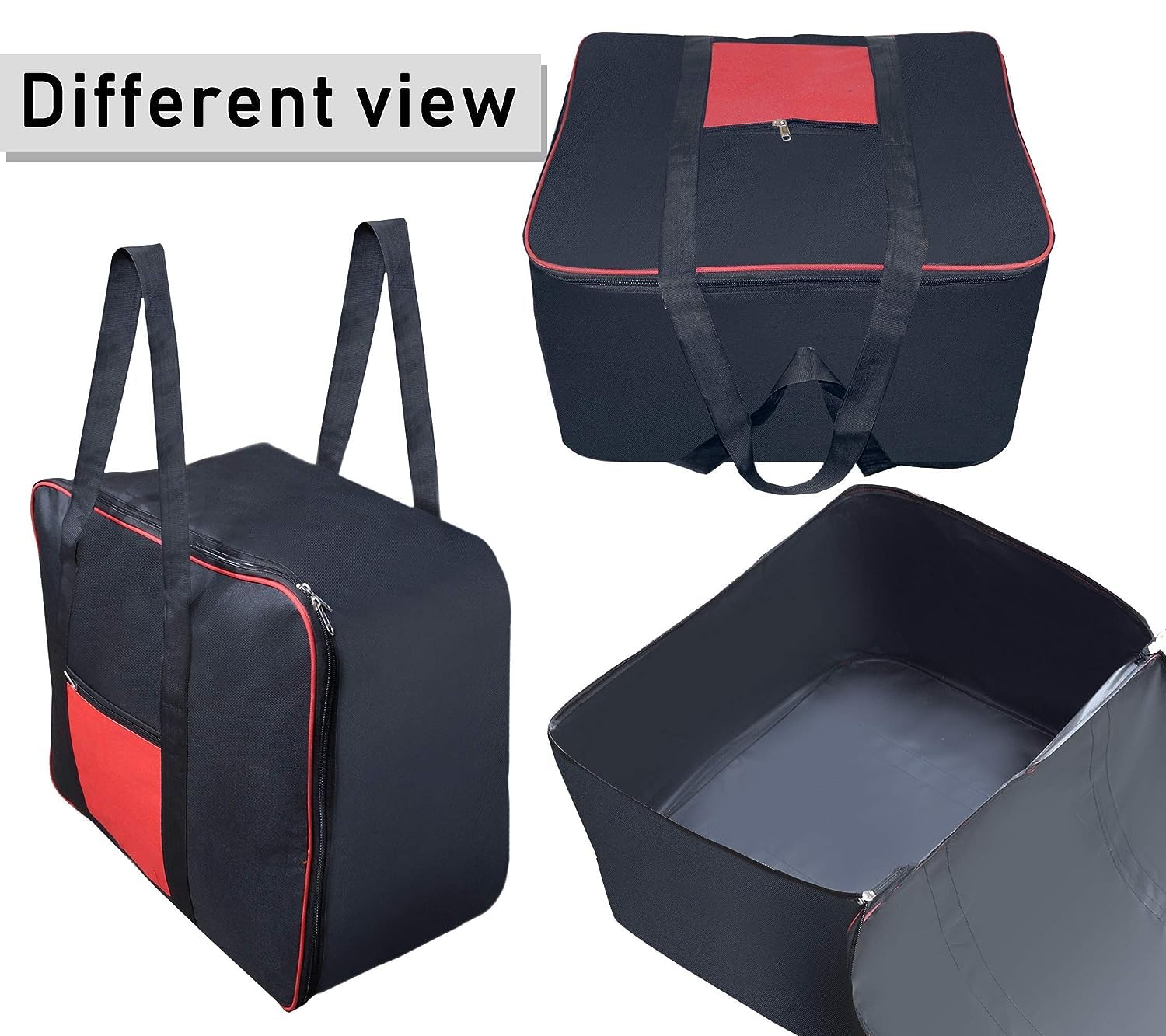 Underbed Storage Bag pack of 2. Collapsible fabric wardrobe organizer storage with sturdy grab handles.