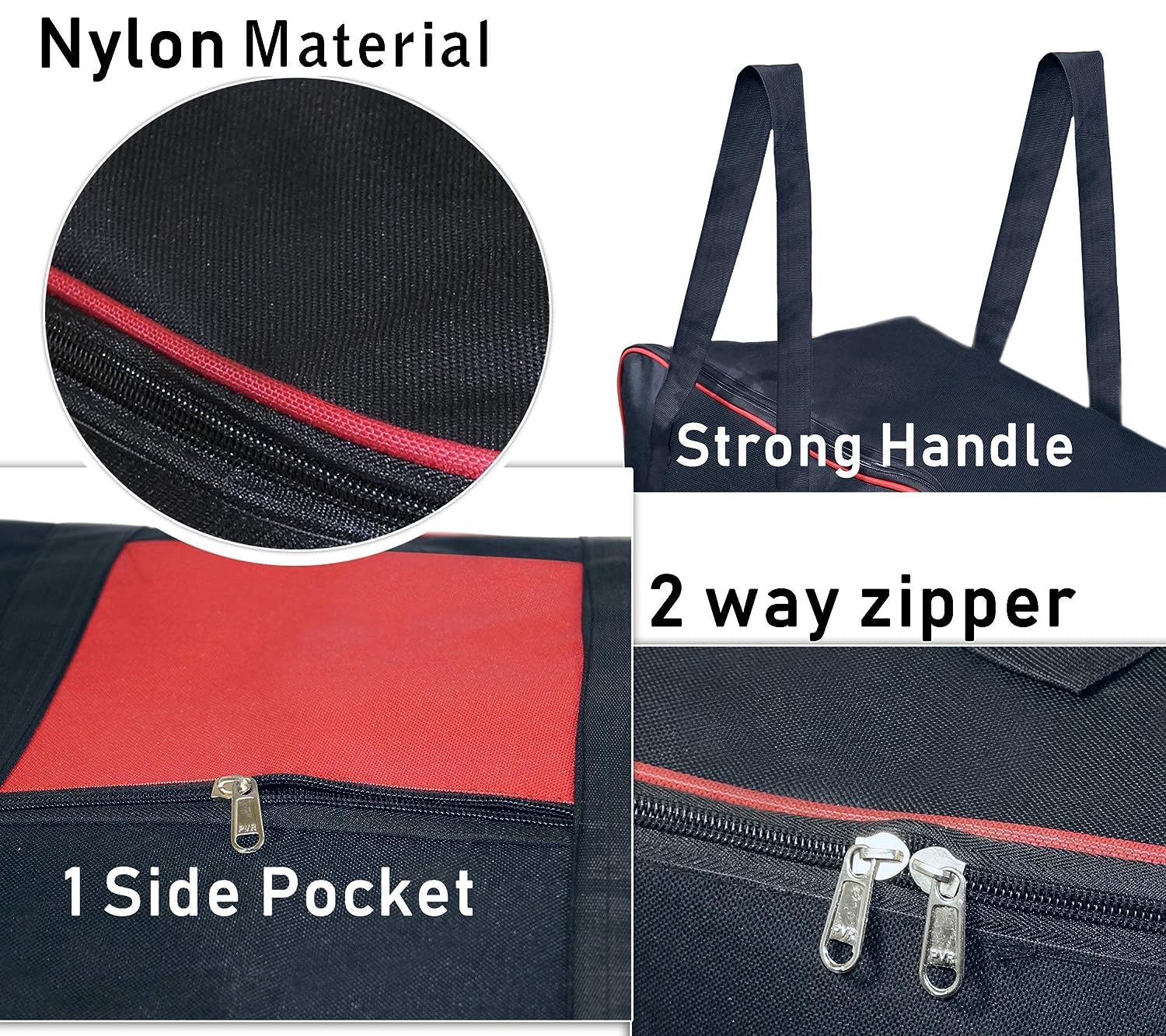 Underbed Storage Bag pack of 2. Collapsible fabric wardrobe organizer storage with sturdy grab handles.