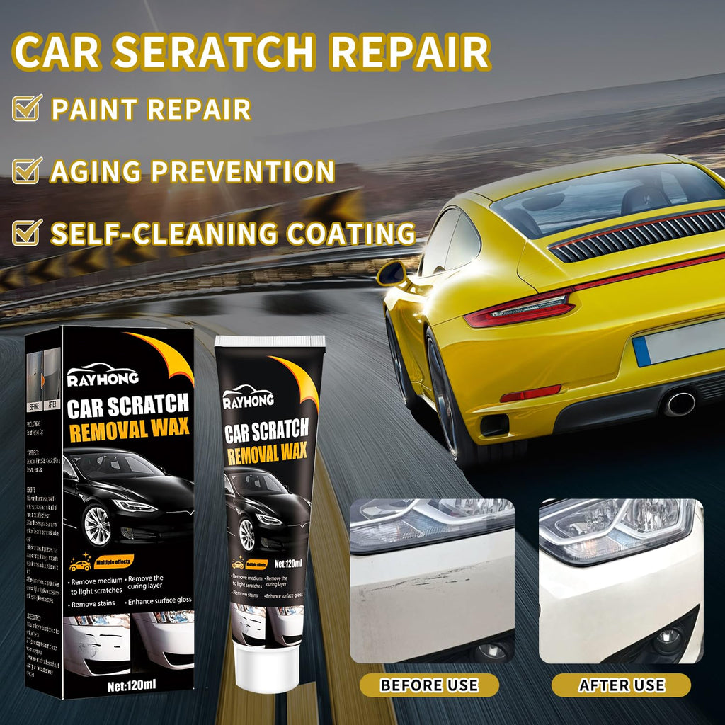 Car Scratch Removal Wax Pack of 2. Restore your car's finish with our professional-grade scratch removal wax.