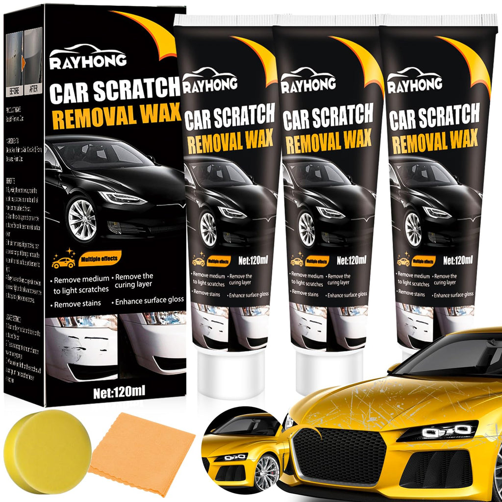 Car Scratch Removal Wax Pack of 2. Restore your car's finish with our professional-grade scratch removal wax.