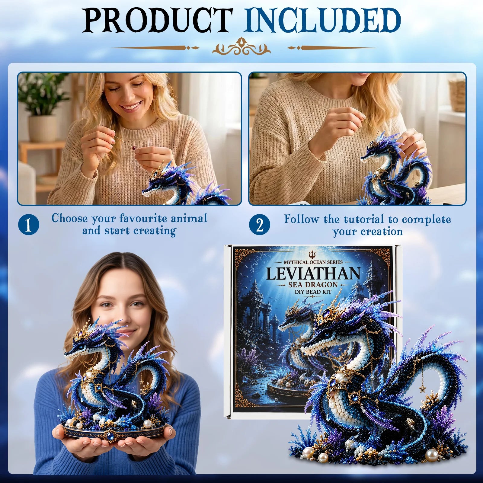 OceanMagic™ DIY Bead Kit 🧜‍♀️🐚 – Create, Craft & Shine