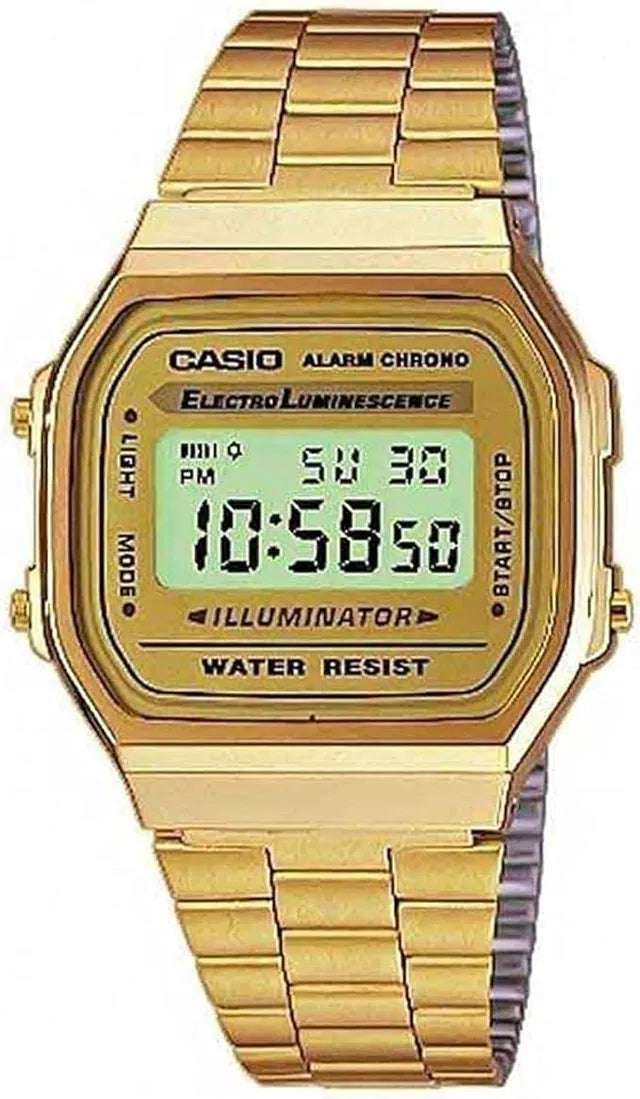 Casio digital vintage watch, gold plated Unisex Watch.