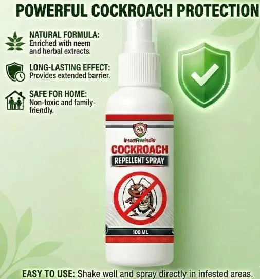 Insect Free India Cockroach Repellent Spray 100ml (Pack of 1)
