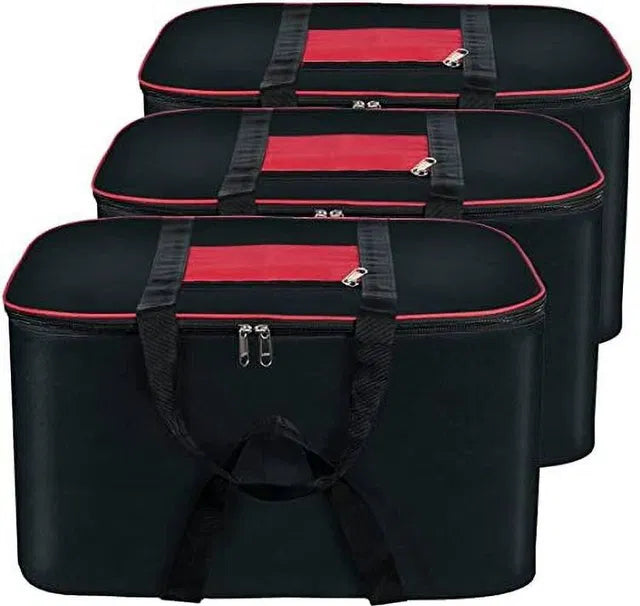 Underbed Storage Bag pack of 2. Collapsible fabric wardrobe organizer storage with sturdy grab handles.