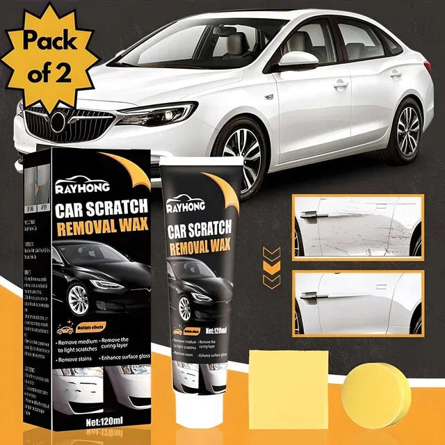 Car Scratch Removal Wax Pack of 2. Restore your car's finish with our professional-grade scratch removal wax.