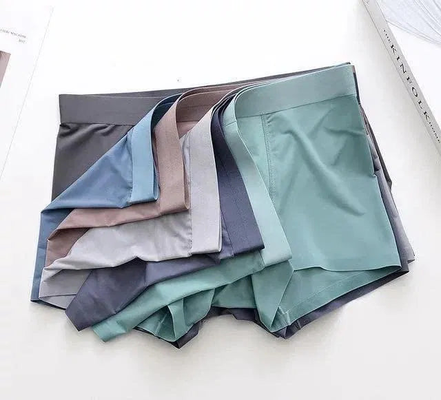 Men's Ice Silk Briefs Boxers (Pack of 3)  Multicolor Pattern: Solid Fit: Regular Occasion: Casual Combo.