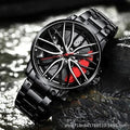 Stereoscopic Car Wheel Watch.  QuartzMaterial - Alloy SteelWeight -140gramLBH -17.4 x 9.5 x 2.9 cm;