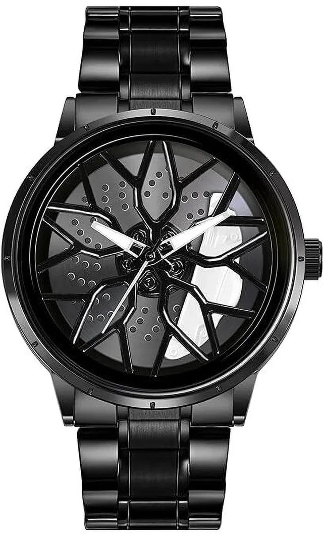 Stereoscopic Car Wheel Watch.  QuartzMaterial - Alloy SteelWeight -140gramLBH -17.4 x 9.5 x 2.9 cm;