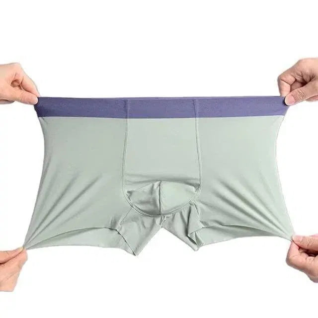 Men's Ice Silk Briefs Boxers (Pack of 3)  Multicolor Pattern: Solid Fit: Regular Occasion: Casual Combo.
